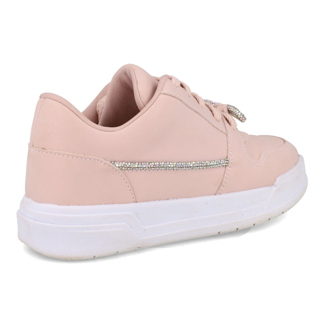 Tênis infantil M Shuz Kids rosa com detalhes prateados para conforto e estilo